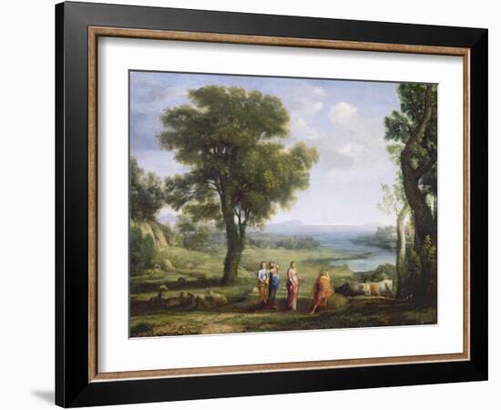 Landscape with the Heliads Searching for their Brother Phaeton-Claude Lorraine-Framed Giclee Print