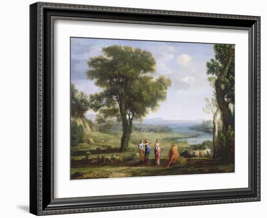 Landscape with the Heliads Searching for their Brother Phaeton-Claude Lorraine-Framed Giclee Print
