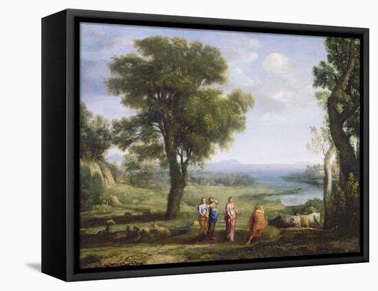 Landscape with the Heliads Searching for their Brother Phaeton-Claude Lorraine-Framed Premier Image Canvas