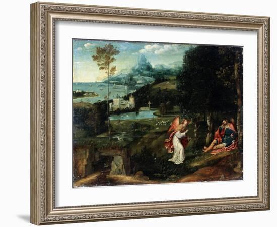 Landscape with the Legend of Saint Roch, Early 16th Century-Joachim Patinir-Framed Giclee Print