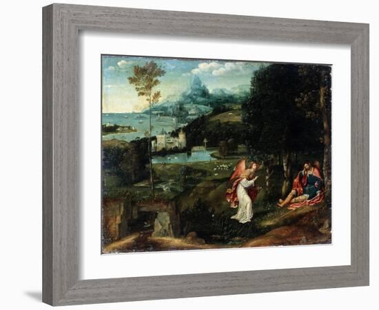 Landscape with the Legend of Saint Roch, Early 16th Century-Joachim Patinir-Framed Giclee Print