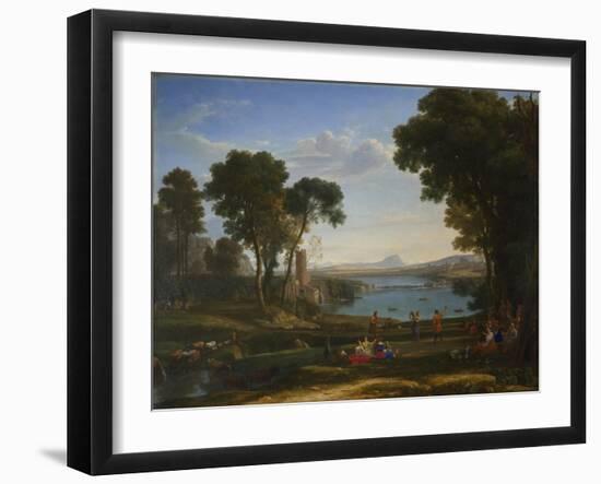 Landscape with the Marriage of Isaac and Rebecca, 1648-Claude Lorraine-Framed Giclee Print