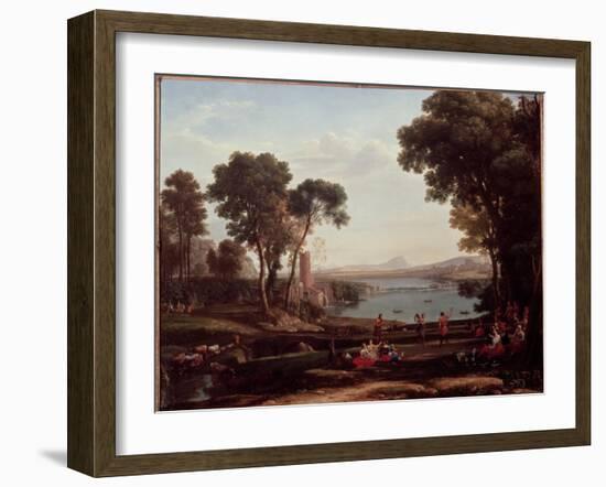 Landscape with the Marriage of Isaac and Rebekah (The Mill) 1648-Claude Lorraine-Framed Giclee Print