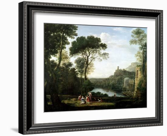 Landscape with the Nymph Egeria-Claude Lorraine-Framed Giclee Print