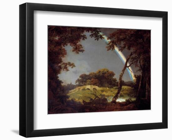 Landscape with the Rainbow Painting by Joseph Wright of Derby (1734-1797) 1794 Derby, Derby Museum-Joseph Wright of Derby-Framed Giclee Print