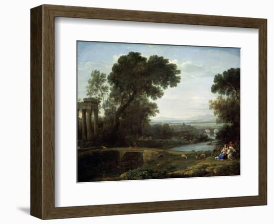 Landscape with the Rest on the Flight into Egypt (Midda), 1661-Claude Lorraine-Framed Giclee Print