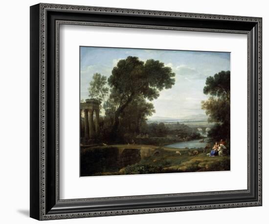 Landscape with the Rest on the Flight into Egypt (Midda), 1661-Claude Lorraine-Framed Giclee Print