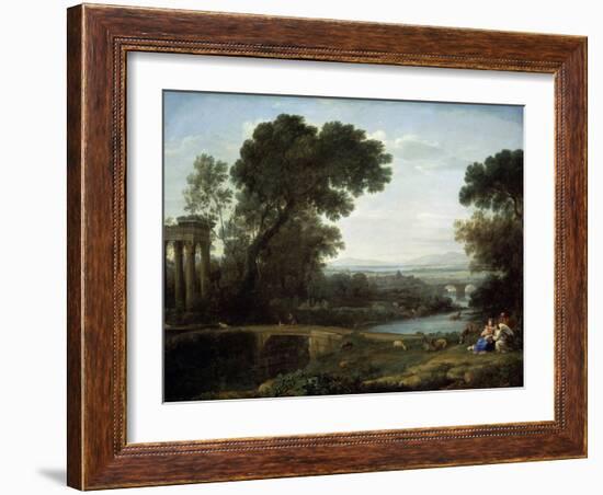 Landscape with the Rest on the Flight into Egypt (Midda), 1661-Claude Lorraine-Framed Giclee Print