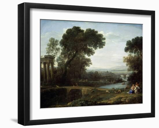 Landscape with the Rest on the Flight into Egypt (Midda), 1661-Claude Lorraine-Framed Giclee Print