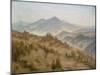 Landscape with the Rosenberg in the Bohemian Mountains-Caspar David Friedrich-Mounted Giclee Print