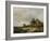 Landscape with the Ruins of Brederode Castle in Santpoort-Andreas Schelfhout-Framed Art Print