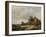 Landscape with the Ruins of Brederode Castle in Santpoort-Andreas Schelfhout-Framed Art Print