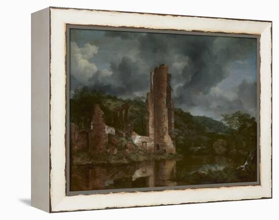 Landscape with the Ruins of the Castle of Egmond, 1650-55-Jacob van Ruisdael-Framed Premier Image Canvas