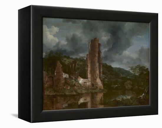 Landscape with the Ruins of the Castle of Egmond, 1650-55-Jacob van Ruisdael-Framed Premier Image Canvas