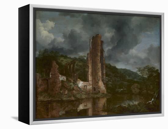 Landscape with the Ruins of the Castle of Egmond, 1650-55-Jacob van Ruisdael-Framed Premier Image Canvas