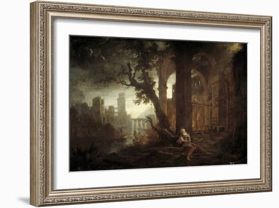 Landscape with the Temptation of Saint Anthony-Claude Lorraine-Framed Giclee Print