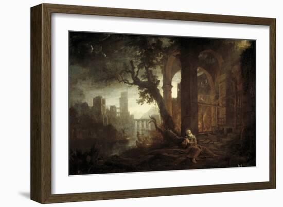 Landscape with the Temptation of Saint Anthony-Claude Lorraine-Framed Giclee Print