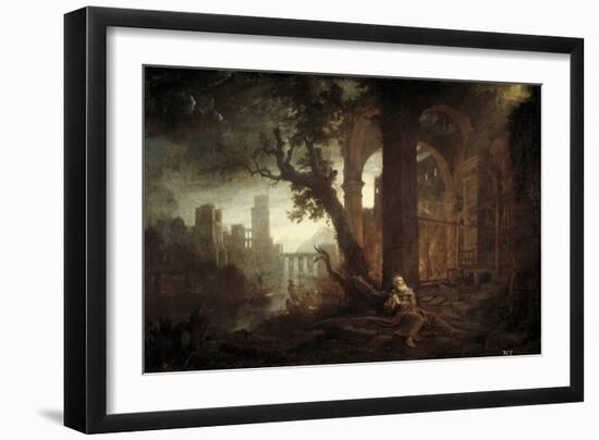 Landscape with the Temptation of Saint Anthony-Claude Lorraine-Framed Giclee Print