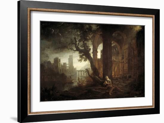 Landscape with the Temptation of Saint Anthony-Claude Lorraine-Framed Giclee Print