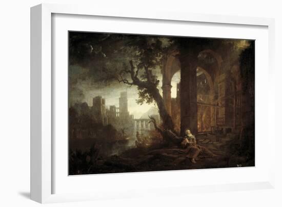 Landscape with the Temptation of Saint Anthony-Claude Lorraine-Framed Giclee Print