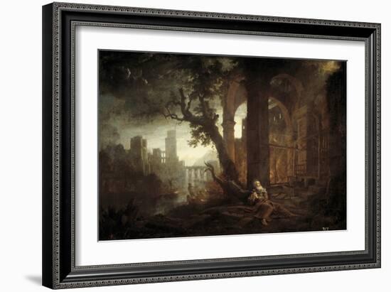 Landscape with the Temptation of Saint Anthony-Claude Lorraine-Framed Giclee Print