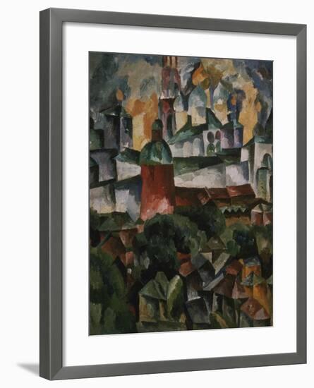 Landscape with the Trinity-Sergius-Monastery, 1920-Aristarkh Vasilyevich Lentulov-Framed Giclee Print