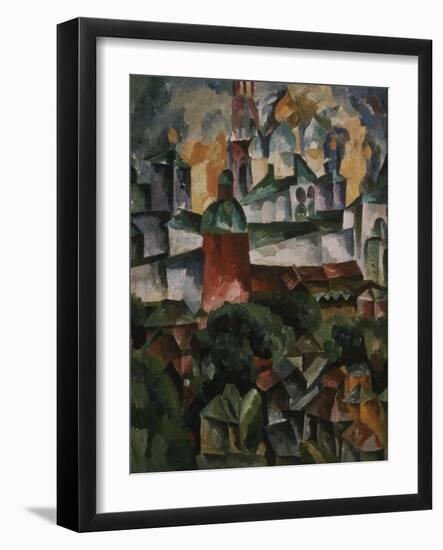 Landscape with the Trinity-Sergius-Monastery, 1920-Aristarkh Vasilyevich Lentulov-Framed Giclee Print