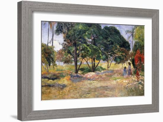 Landscape with Three Trees (Paysage Aux Trois Arbres), 1892-Paul Gauguin-Framed Giclee Print