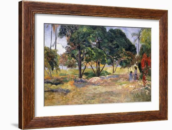 Landscape with Three Trees (Paysage Aux Trois Arbres), 1892-Paul Gauguin-Framed Giclee Print