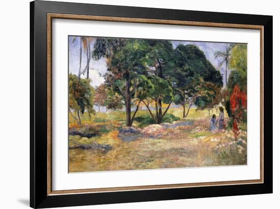 Landscape with Three Trees (Paysage Aux Trois Arbres), 1892-Paul Gauguin-Framed Giclee Print