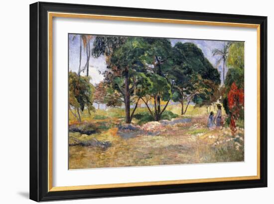 Landscape with Three Trees (Paysage Aux Trois Arbres), 1892-Paul Gauguin-Framed Giclee Print