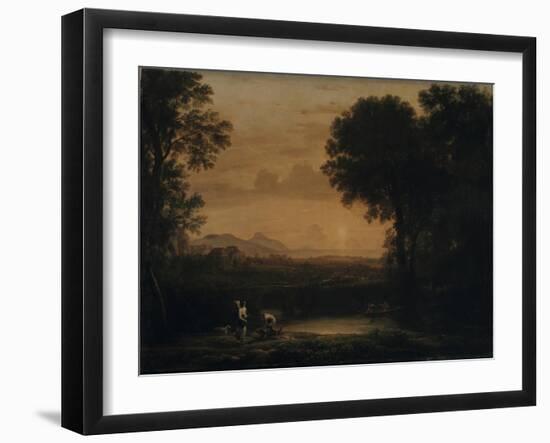 Landscape with Tobias and the Angel, 1663-Claude Lorraine-Framed Giclee Print
