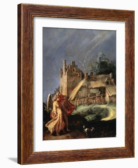 Landscape with Tobias and the Angel, C1610-C1615-Abraham Bloemaert-Framed Giclee Print