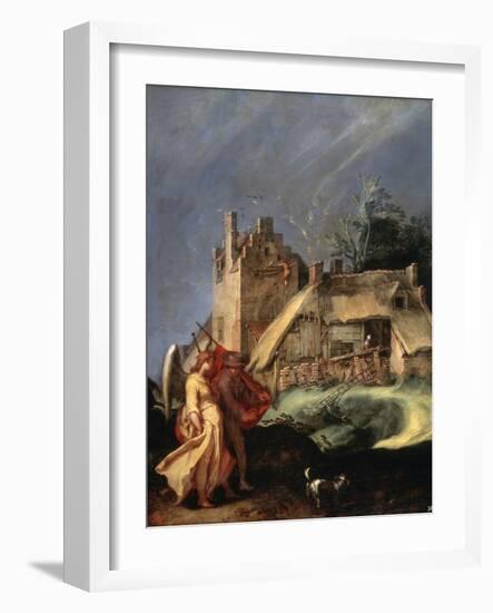 Landscape with Tobias and the Angel, C1610-C1615-Abraham Bloemaert-Framed Giclee Print