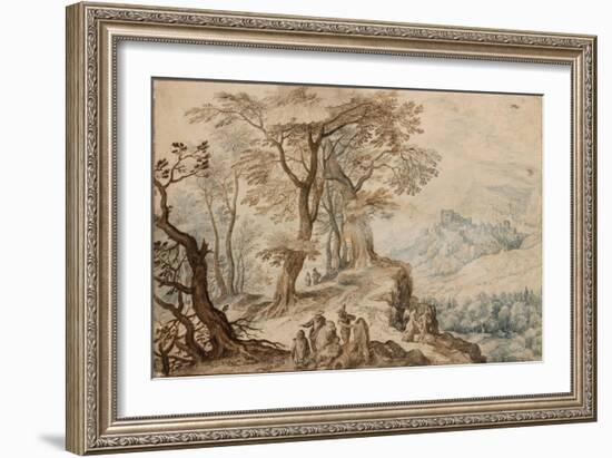 Landscape with Tobias and the Angel-Jan Brueghel the Younger-Framed Giclee Print