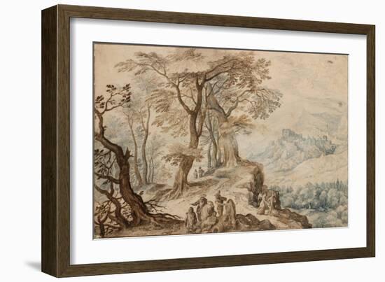 Landscape with Tobias and the Angel-Jan Brueghel the Younger-Framed Giclee Print