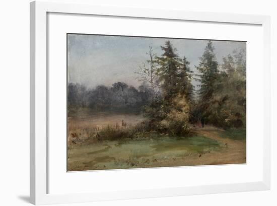 Landscape with Two Figures-Albert Nikolayevich Benois-Framed Giclee Print