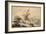 Landscape with Two Fishermen Resting-Guercino (Giovanni Francesco Barbieri)-Framed Giclee Print