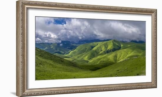 Landscape with Urculu, Iraty mountains, Basque Country, Pyrenees-Atlantique, France-Panoramic Images-Framed Photographic Print