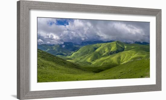 Landscape with Urculu, Iraty mountains, Basque Country, Pyrenees-Atlantique, France-Panoramic Images-Framed Photographic Print