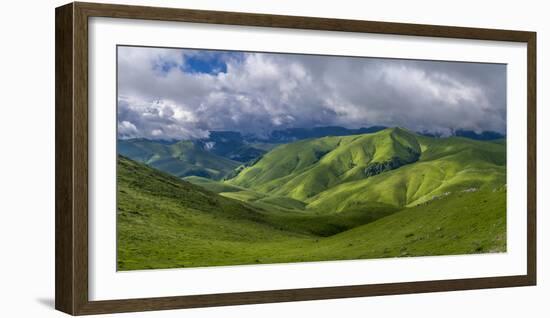 Landscape with Urculu, Iraty mountains, Basque Country, Pyrenees-Atlantique, France-Panoramic Images-Framed Photographic Print