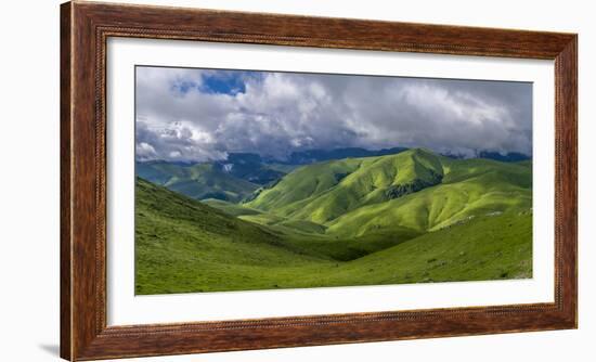 Landscape with Urculu, Iraty mountains, Basque Country, Pyrenees-Atlantique, France-Panoramic Images-Framed Photographic Print