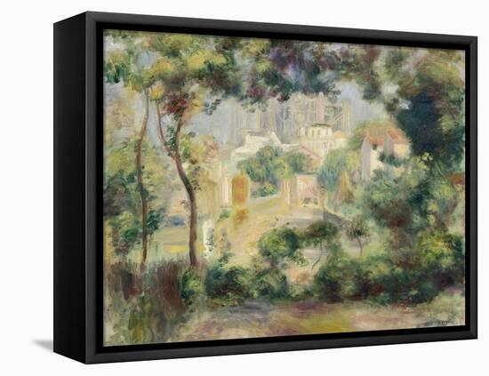 Landscape with View of the Newly Built Sacre-Coeur, about 1896-Pierre-Auguste Renoir-Framed Premier Image Canvas