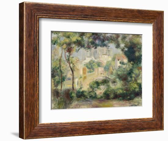 Landscape with View of the Newly Built Sacre-Coeur, about 1896-Pierre-Auguste Renoir-Framed Giclee Print