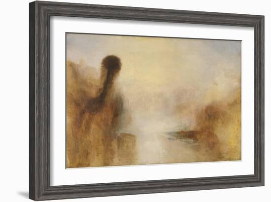 Landscape with Water-J. M. W. Turner-Framed Giclee Print