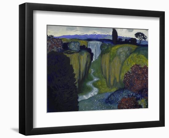 Landscape with Waterfall. 1896-Franz von Stuck-Framed Giclee Print