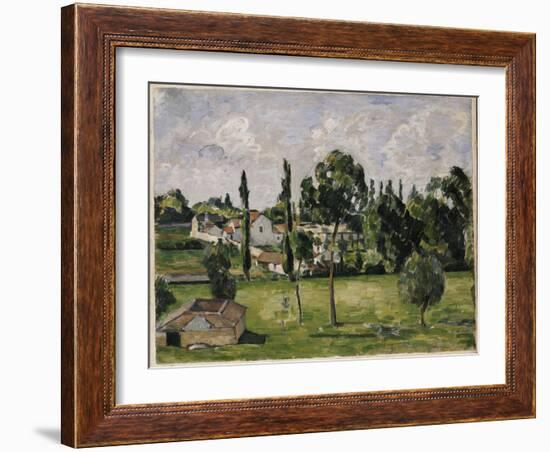 Landscape with Waterline, C.1879-Paul C?zanne-Framed Giclee Print