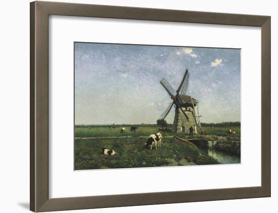Landscape with Windmill Near Schiedam, 1873-Hendrik Johannes Weissenbruch-Framed Giclee Print