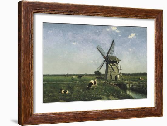 Landscape with Windmill Near Schiedam, 1873-Hendrik Johannes Weissenbruch-Framed Giclee Print