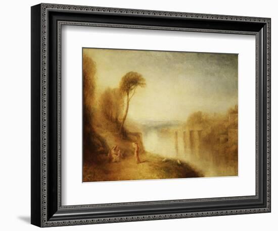 Landscape: Woman with Tamborine-J. M. W. Turner-Framed Giclee Print